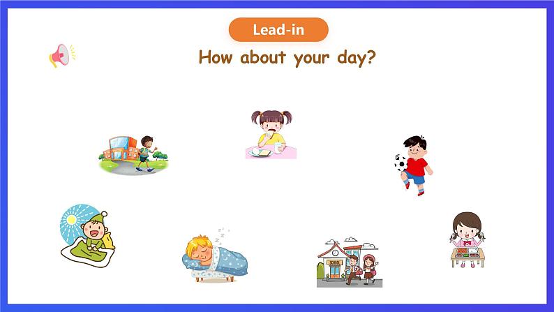 人教版（新起点）英语二年级下册 Unit5《My Day》Lesson 1 课件第3页