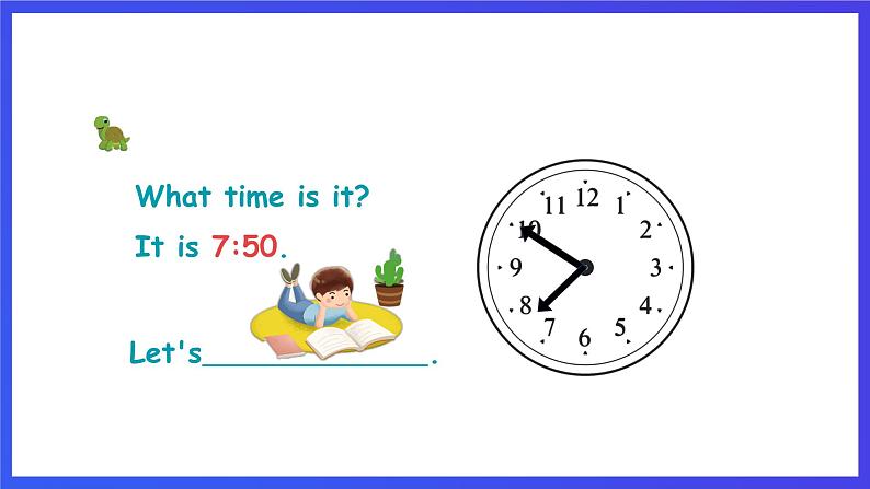 人教版（新起点）英语二年级下册 Unit4《Time》Story Time 课件第7页