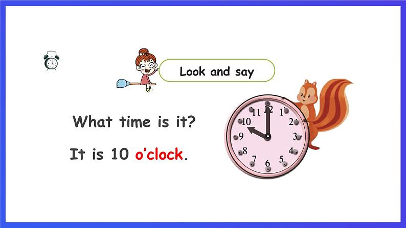 人教版（新起点）英语二年级下册 Unit4《Time》Lesson 2 课件第3页