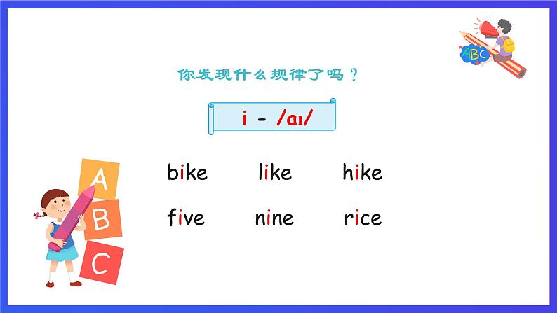 人教版（新起点）英语三年级下册 Unit 2《My School》Let's Spell 课件第6页