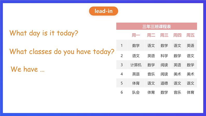 人教版（新起点）英语三年级下册 Unit 1《School Subjects》Lesson 2 课件第5页