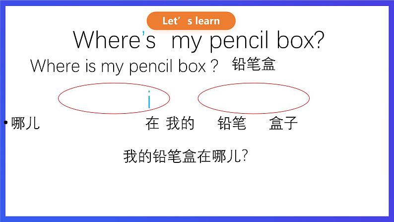 重大版英语四下 Unit 1《Where is my pencil box》Lesson 1 课件第2页