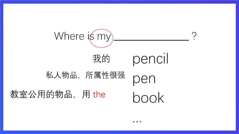 重大版英语四下 Unit 1《Where is my pencil box》Lesson 1 课件第3页