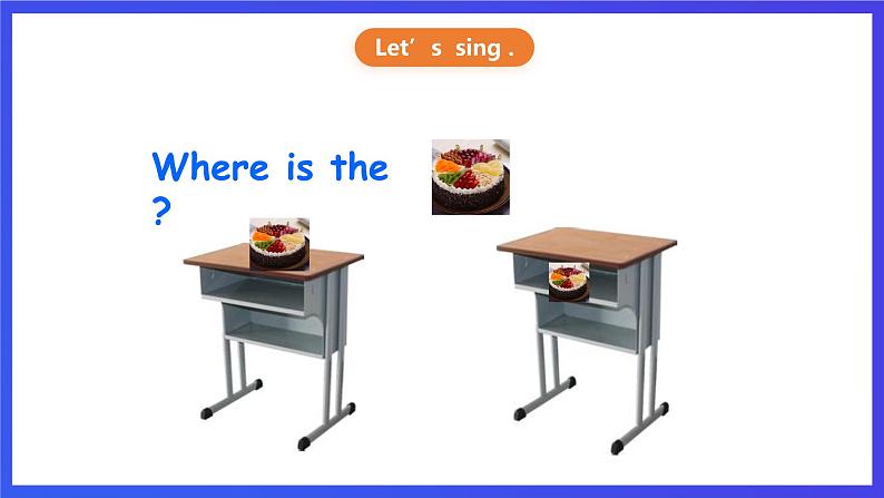 重大版英语四下 Unit 3《There Is a Cake on the Table》Lesson 1 课件第4页