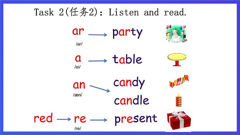 重大版英语四下 Unit 3《There Is a Cake on the Table》Lesson 1 课件第8页