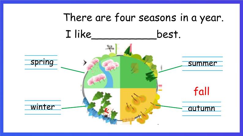 重大版英语五下 Unit 3 Seasons of a year  《Lesson 1》  课件第4页