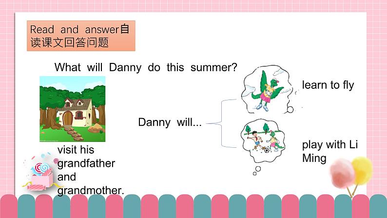 冀教版小学英语六年级下册Lesson 17 Danny’s Summer Holiday课件第5页