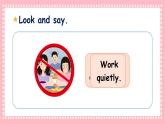 人教PEP英语五下 Unit 6 Work quietly! PartB(第5课时)课件+教案+动画+音视频素材
