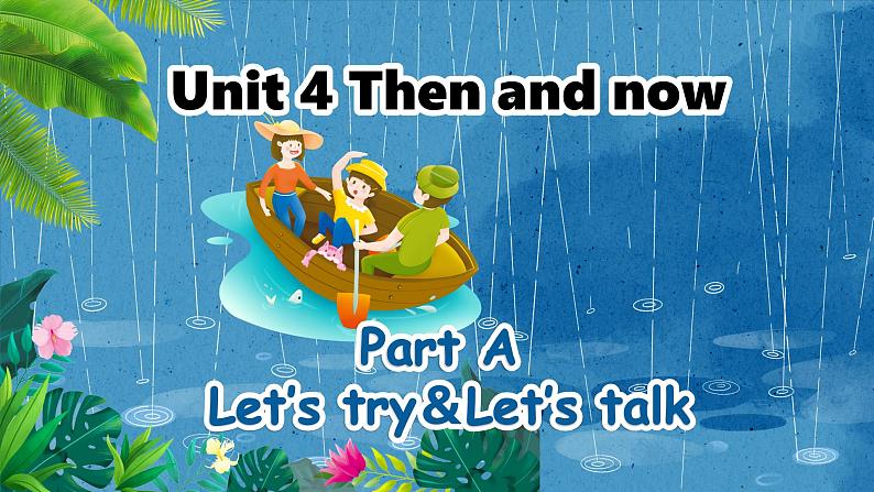 Unit 4 第2课时（教学课件）Part A Let’s try & Let's talk第1页