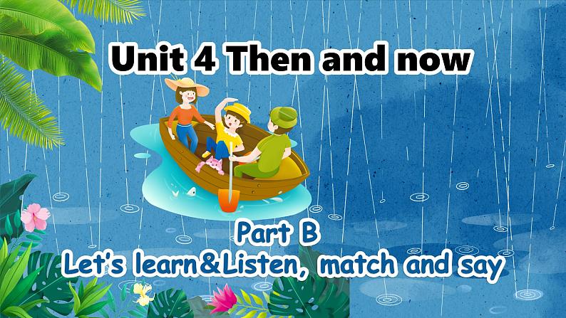 Unit 4 第3课时（教学课件）Part B Let's learn & Listen, match and say第1页