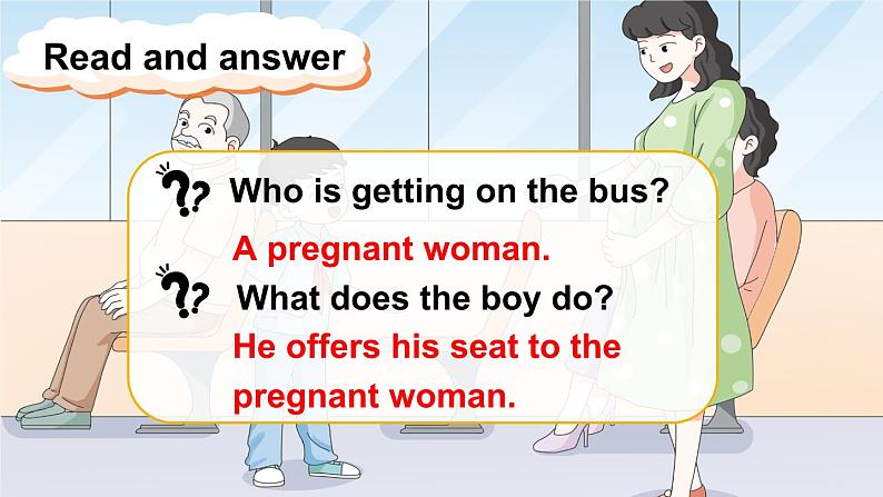 What can we do on a bus？第8页