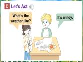 Unit 3 What’s the weather like 第2課時(shí) Parts (D, E & F)（課件+素材）-2024-2025學(xué)年湘少版（三起）英語(yǔ)三年級(jí)下冊(cè)