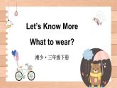 湘少版（2024）三年級英語下冊課件 Unit6 What to wear
