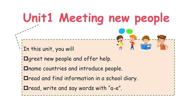 【第一课时课件】三年级下册 Unit 1 Meeting new people第4页