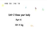 外研版（2024）英語(yǔ)三年級(jí)下冊(cè) Unit 2 Know your body Hit it big（課件+素材）
