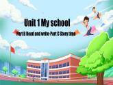 人教PEP英語四下 Unit 1 My school PartB&C(第6課時(shí))課件+教案+動(dòng)畫+音視頻素材