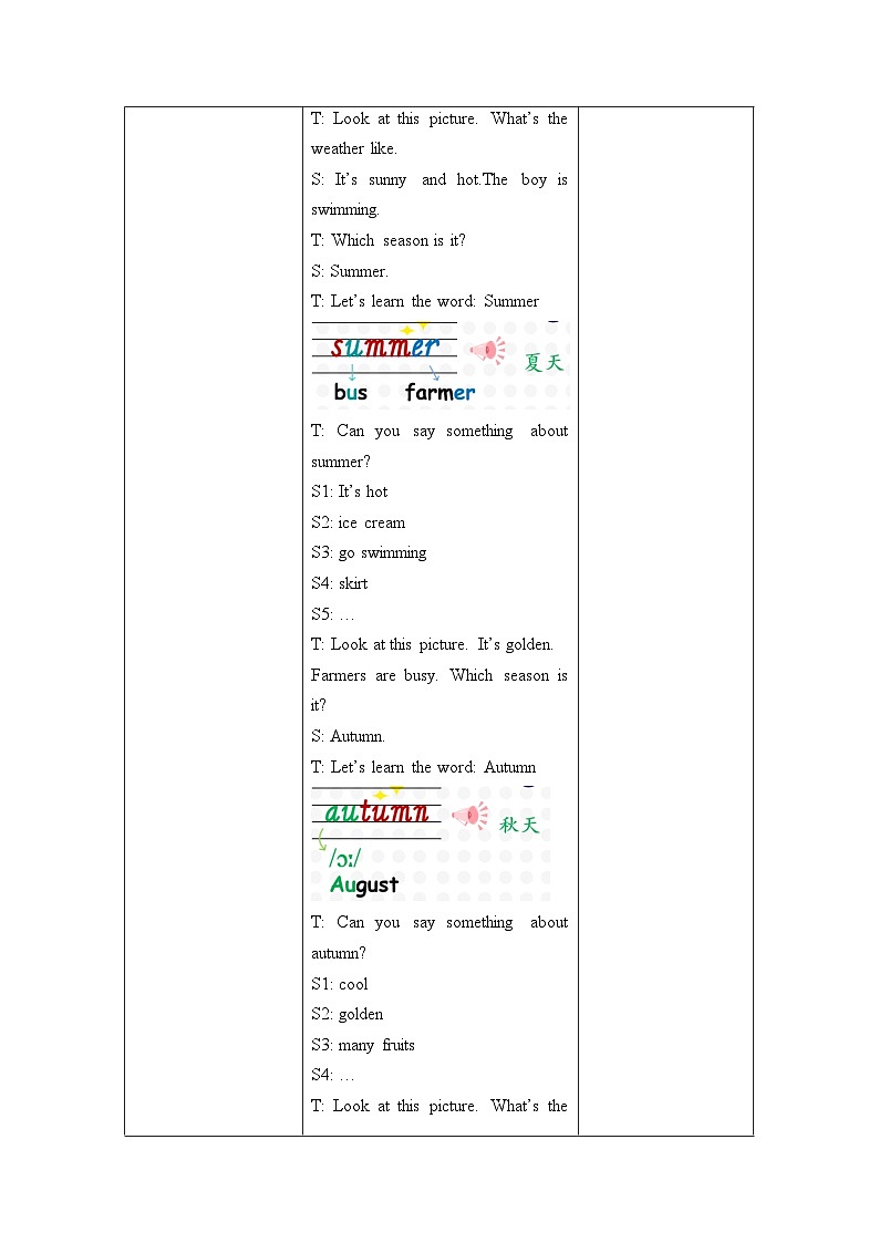 Unit2 第2课时（教学设计）Part A Let's learn & Read and match 第3页