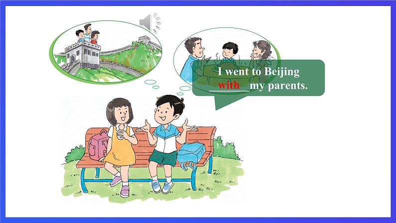 接力版英语五下 Lesson 9《I went to Beijing on my last holiday. 》Period 1 课件第5页