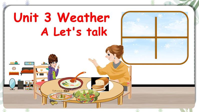 Unit 3 Weather-A Let's talk（课件）-2024-2025学年人教PEP版英语四年级下册第1页