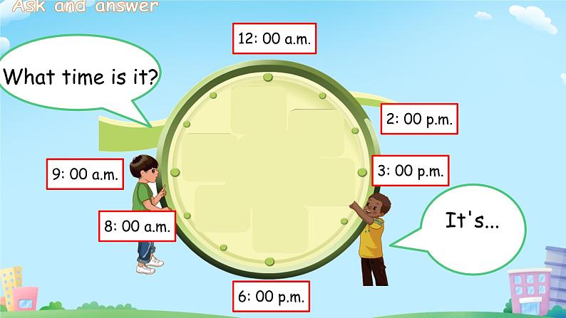 Unit 2 What time is it？-A Let's learn（课件）-2024-2025学年人教PEP版英语四年级下册第6页