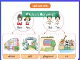 接力版英语四下 Lesson 7《Where are you going？》Period 2 课件+教案+素材