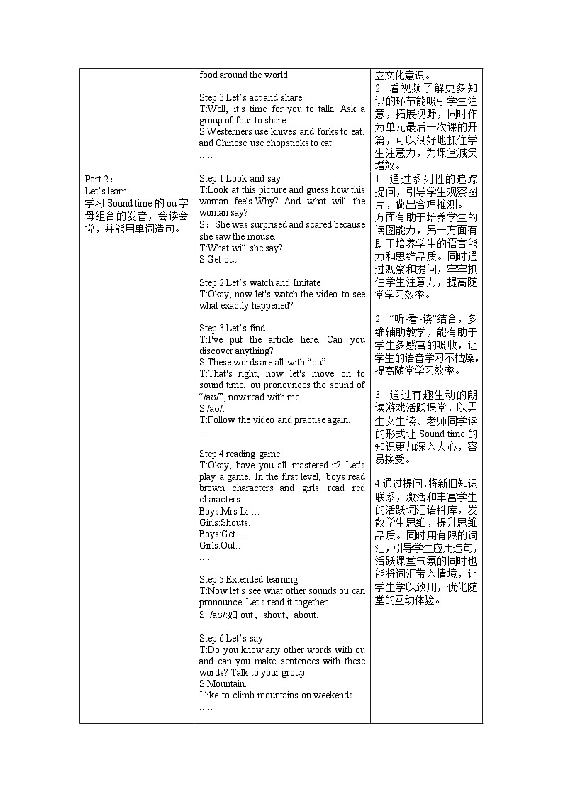 Unit3 第4课时（教学设计）Sound & Checkout &Ticking time第2页