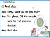 Revision Going to a school fair-第1課時（課件+素材）-2024-2025學(xué)年人教PEP版（2024）英語三年級下冊