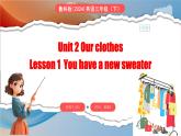 Unit 2 Our clothes Lesson 1 You have a new sweater（课件+素材）-2024-2025学年鲁科版（五四学制）（三起）（2024）英语三年级下册