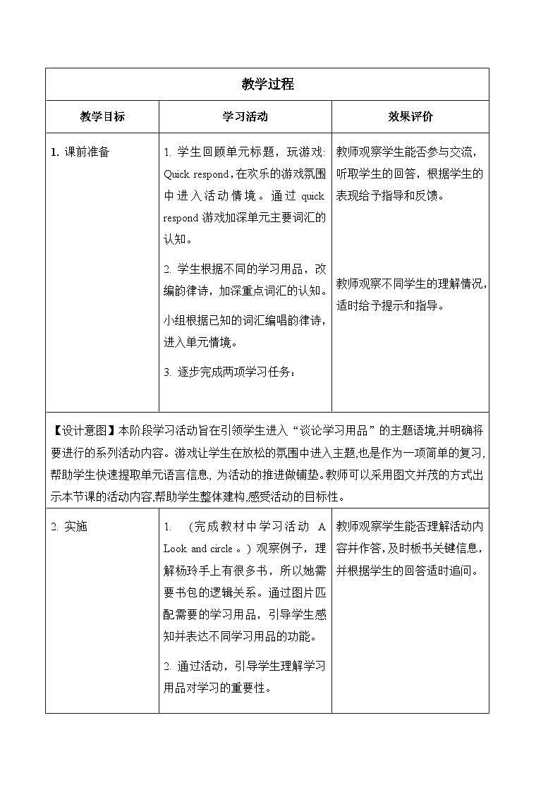 Unit1 第3课时 Wrap-up time（教学设计）第3页