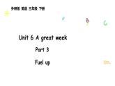 外研版（2024）英語(yǔ)三年級(jí)下冊(cè)Unit 6 A great week  Fuel up（課件+素材）