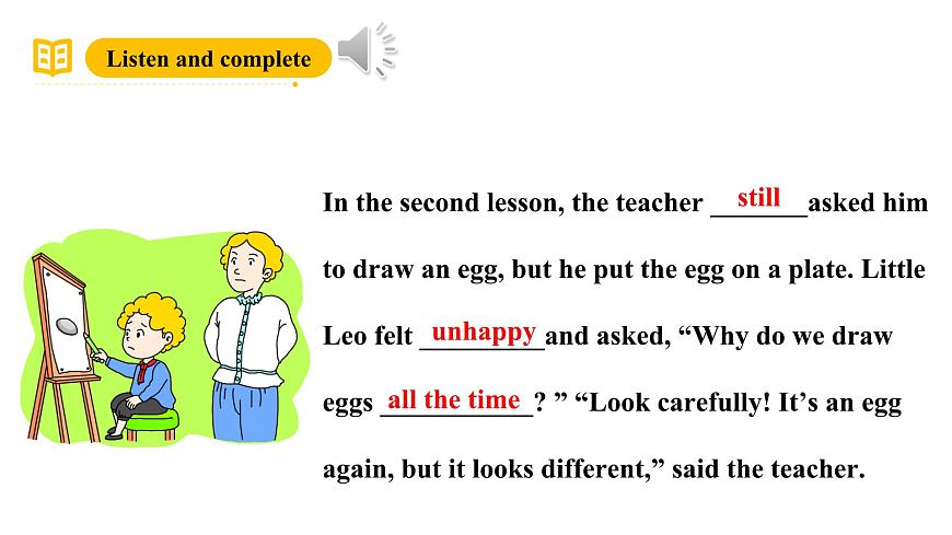 沪教牛津版(六三制一起)六下 Module 2 Unit 4《Art》Period 3 课件第8页