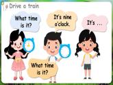 湘少版（三起）（2024）英語(yǔ)三年級(jí)下冊(cè) Unit 2 What time is it？ 第2課時(shí) Parts D, E & F（課件+素材）