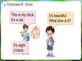湘少版（三起）（2024）英語(yǔ)三年級(jí)下冊(cè) Unit 2 What time is it？ 第3課時(shí) Parts G, H & J（課件+素材）