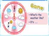湘少版（三起）（2024）英語(yǔ)三年級(jí)下冊(cè) Unit 3 What's the weather like？第2課時(shí) Parts D, E & F（課件）