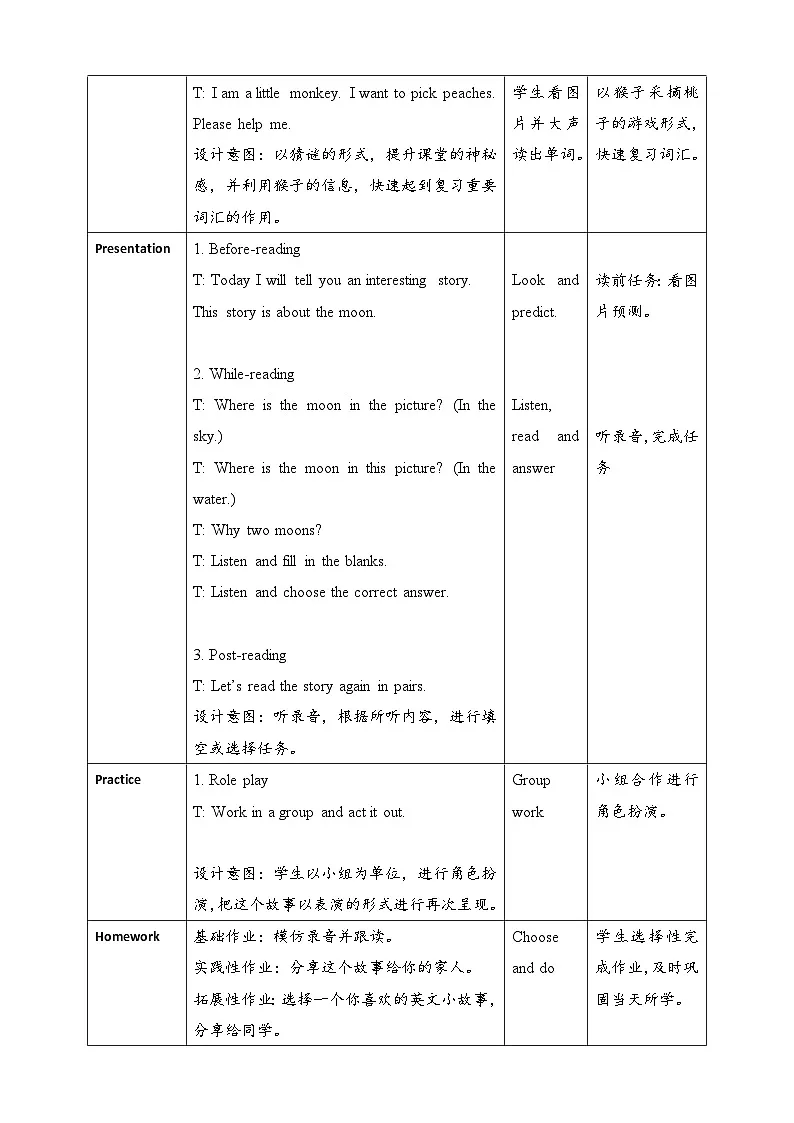 Unit 2 These Are My Legs Lesson 4 教案第2页