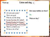 【新課標核心素養(yǎng)】外研版英語三下Unit4 What’s your hobby第1課時Get ready & Start up(教學課件+同步教案)