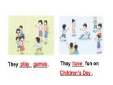 小學(xué)英語新湘少版三年級(jí)下冊(cè)Unit 8 Children's Day第2課時(shí)教學(xué)課件2025春