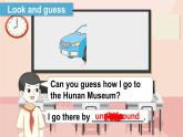 小學英語新湘少版三年級下冊Unit 9 I go there by bus第2課時教學課件2025春