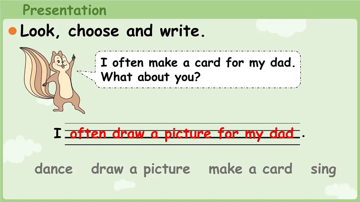 人教版三年级下册Unit 2 Expressing yourself B Read and write同步课件第8页