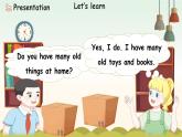 新人教版小學(xué)英語三年級(jí)下冊(cè) Unit 5 第2課時(shí) Part A Let’s learn&Listen and chant 課件+教案