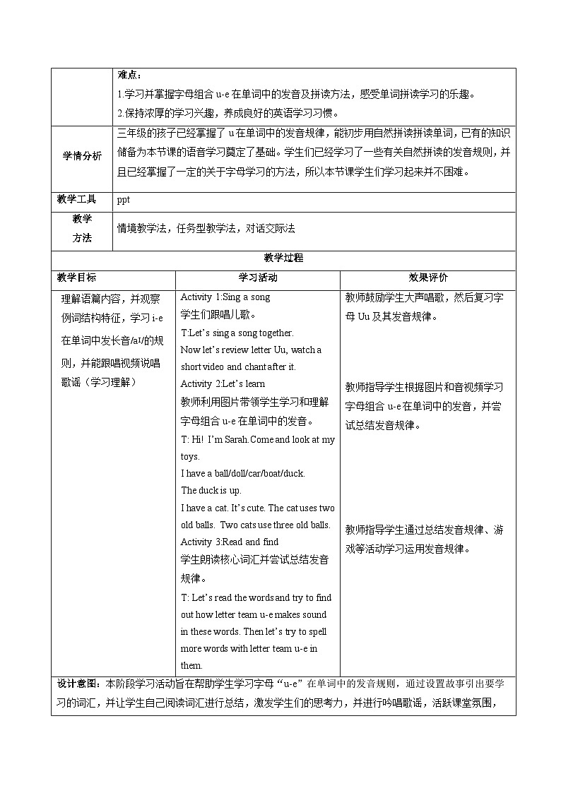 Unit 5 第3课时 (教学设计) Part A Let's spell第2页