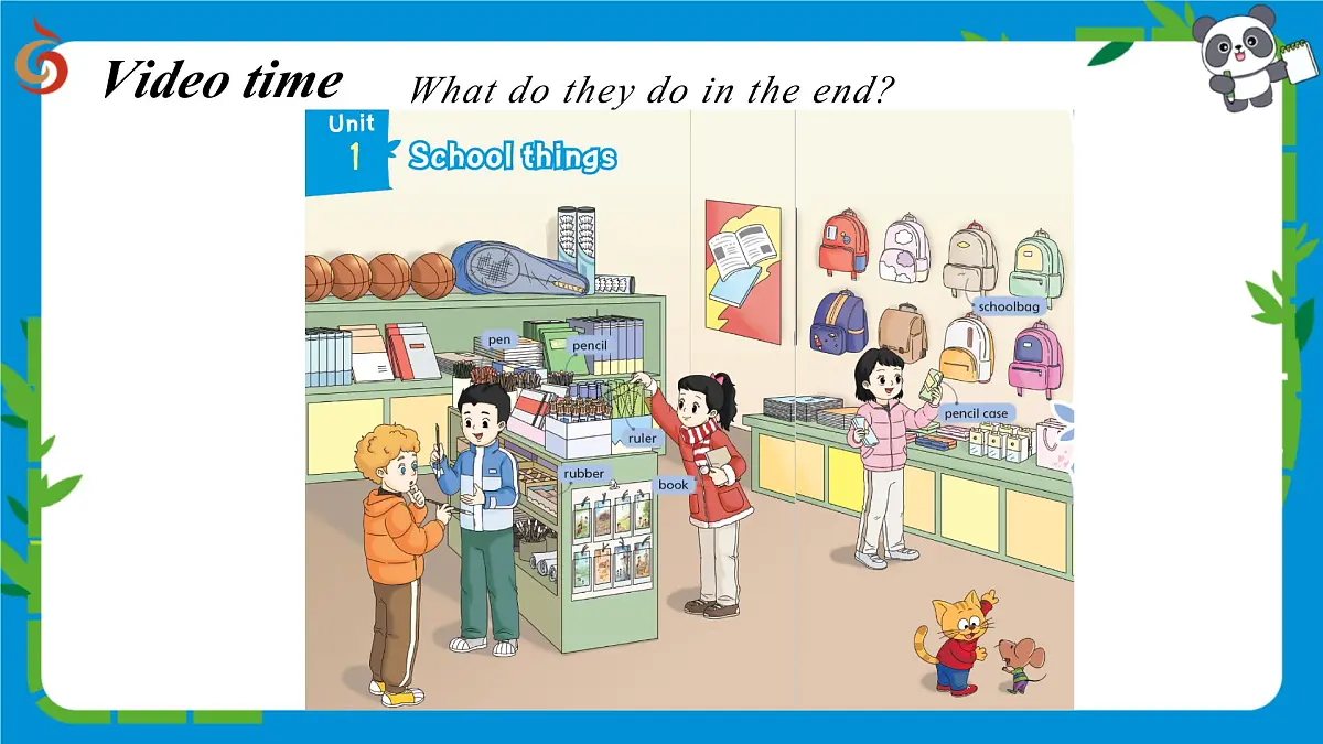 译林版三下英语 Unit 1 School things (Lead-in & Cartoon time)课件第5页
