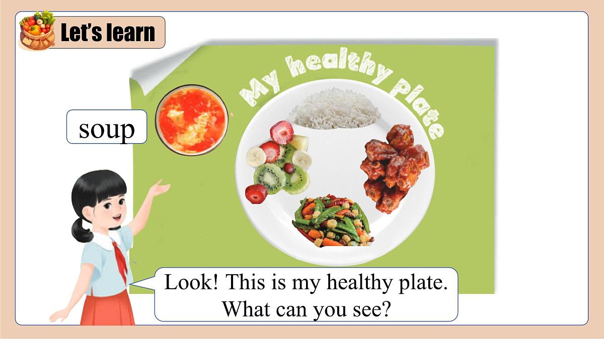 2024版人教版三年级下册英语Unit 4 Healthy food  第5课时 B learn同步课件第8页