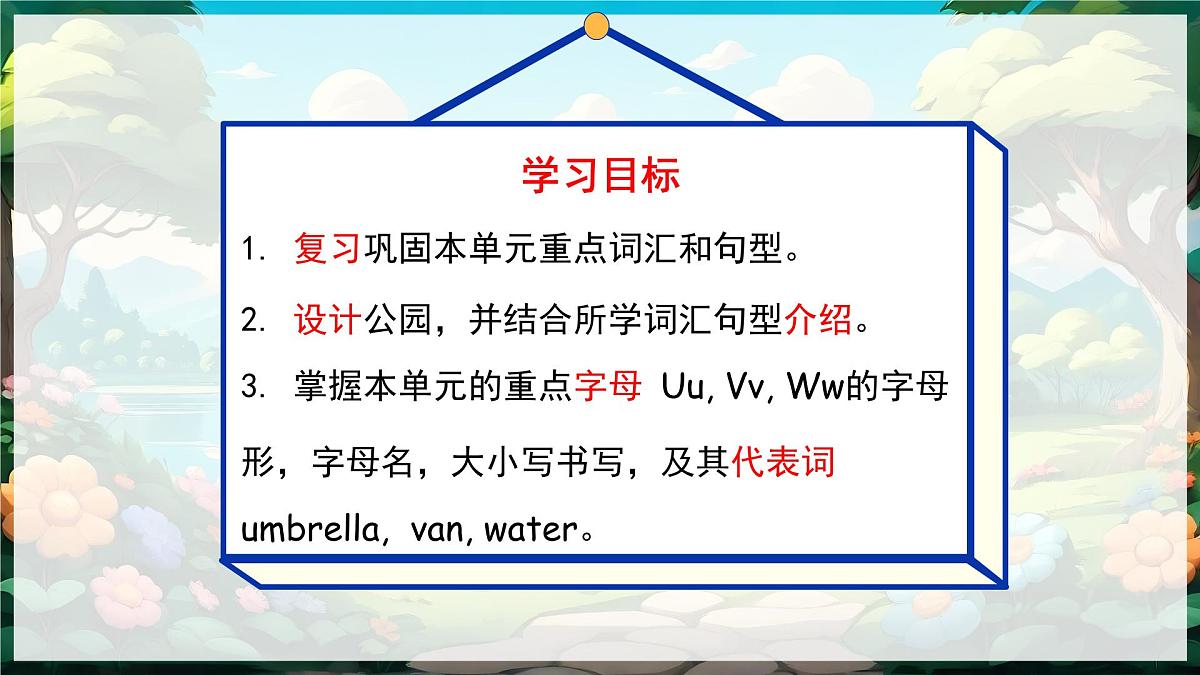 人教PEP2024英语 二下 Unit 4 Lesson 3 教学课件第1页