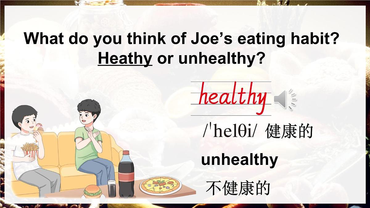 三年级英语下册教学课件《Unit 4 Healthy food》Part B 第3课时第4页