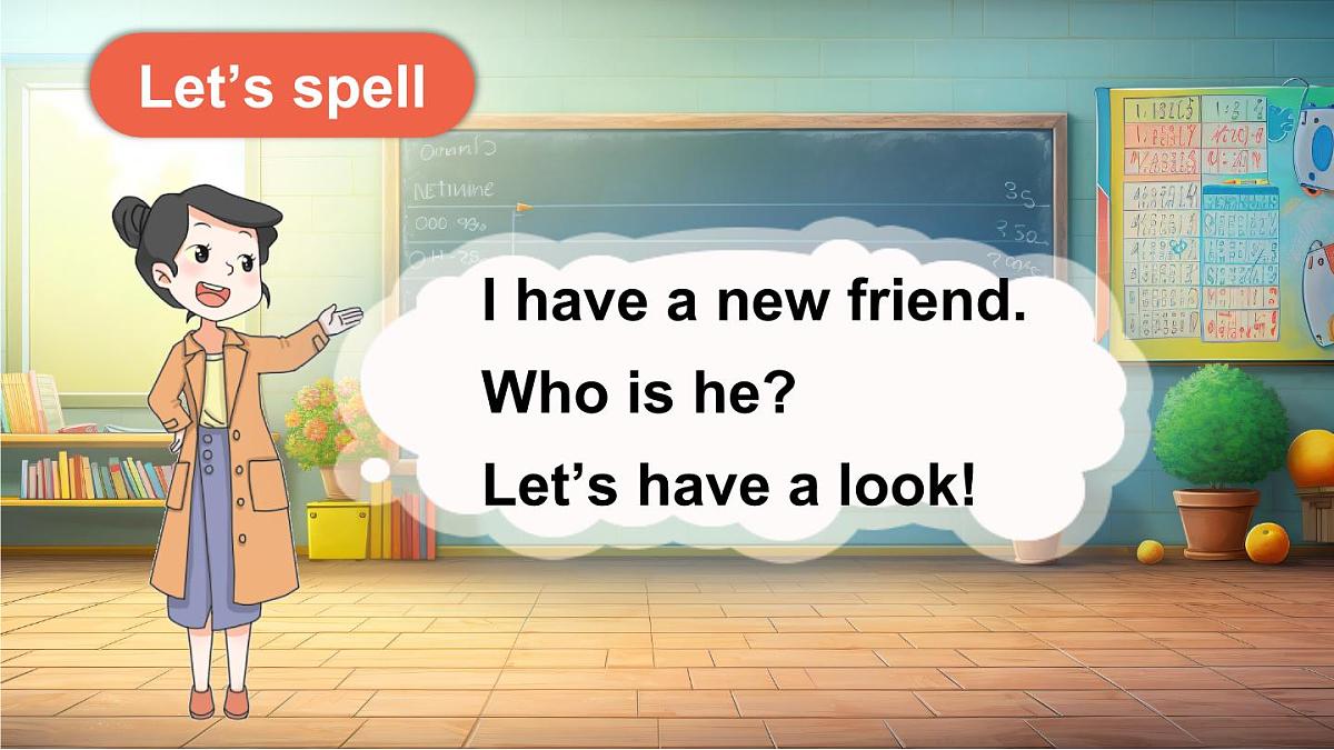 人教PEP2024英语 三下 Unit 1 A spell第2课时  课件第3页