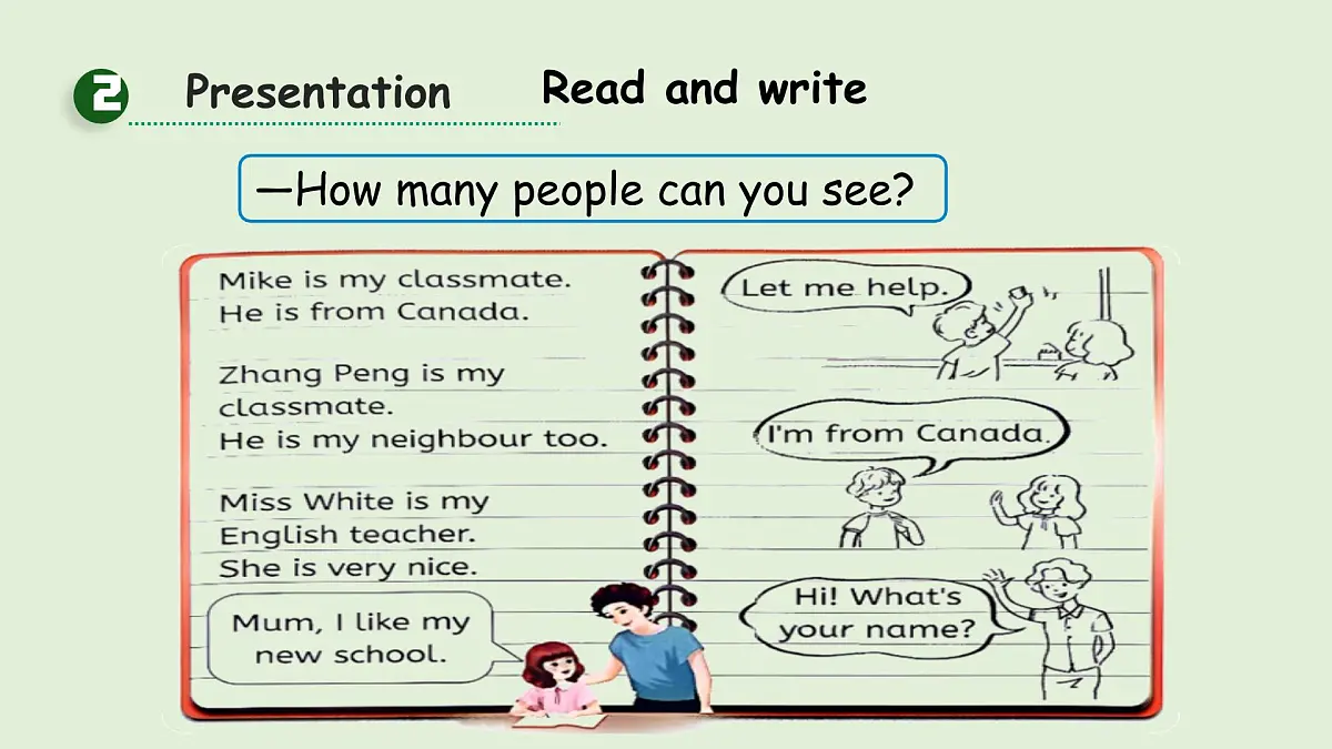 人教PEP2024英语 三下 Unit 1 第6课时 B Read and write C Reading教学课件第8页