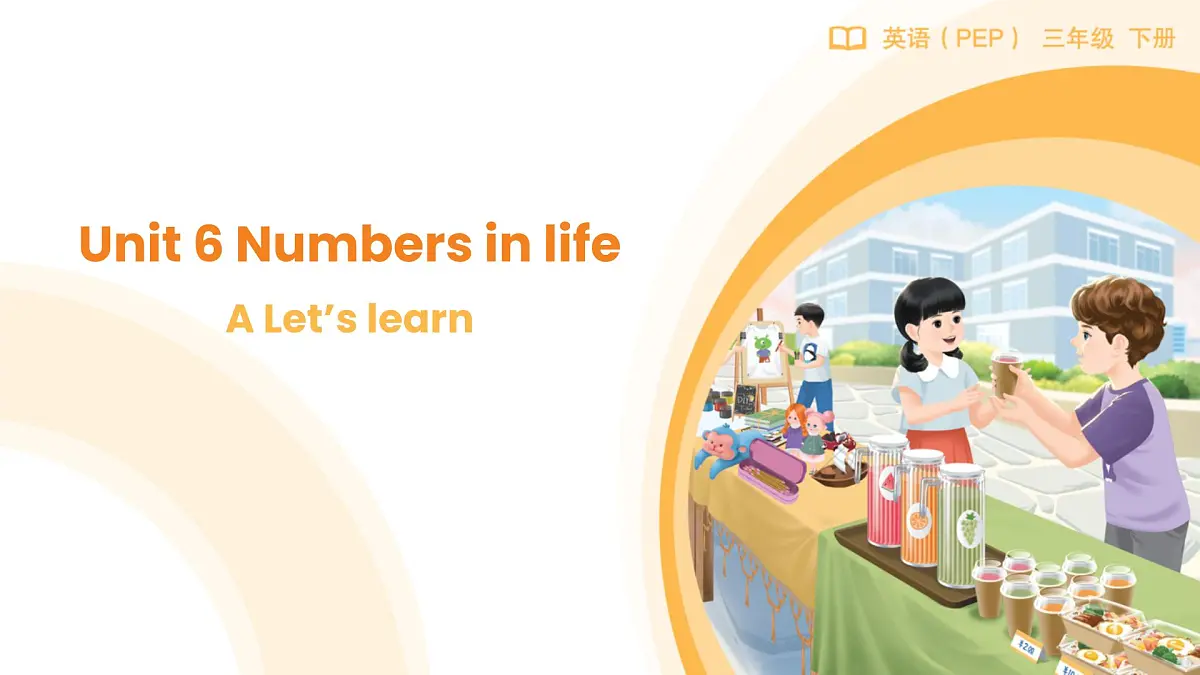人教版（PEP2024)英语 三下Unit 6 Lesson 2 A learn课件第1页