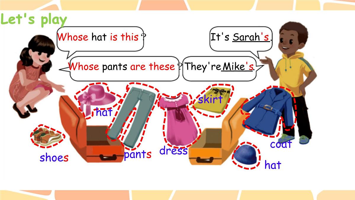 Unit 5 My clothes-B let's talk（课件）-2024-2025学年人教PEP版英语四年级下册第6页