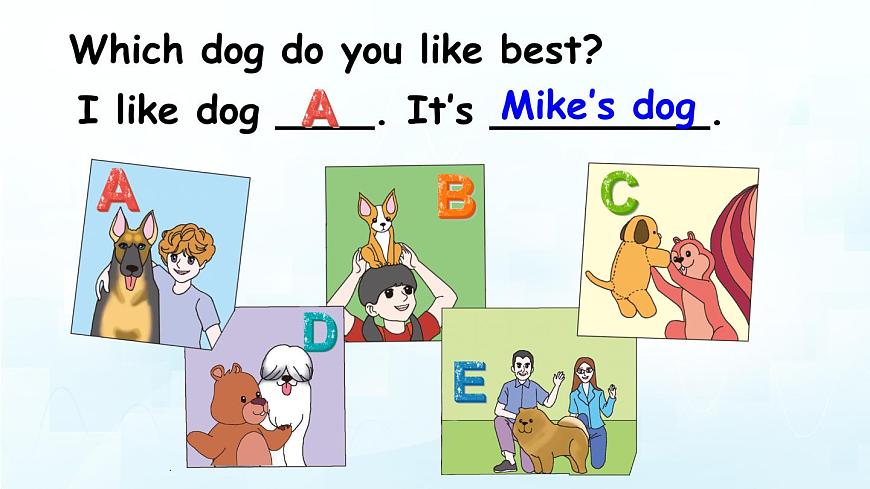 人教版PEP五年级英语下册教学课件《Unit 5  Whose dog is it》Part A 第1课时第6页